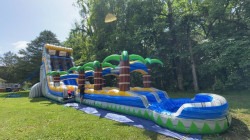 Infernal Cascade 24ft Dual Lane Slide w/ Infernal Cascade 33